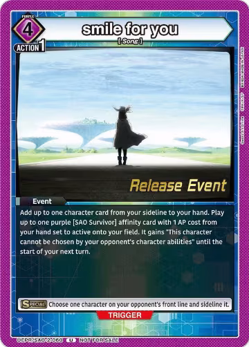 smile for you (UEPR/SAO-2-060) — card price
