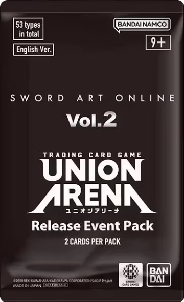 Sword Art Online Vol.2 - Release Event Pack, UEX06BT: Sword Art Online Vol.2 Release Event Cards — Union Arena sealed product price