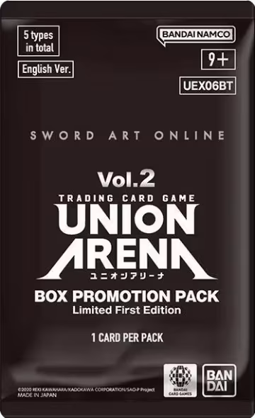 Sword Art Online Vol.2 - Box Promotion Pack, UEX06BT: Sword Art Online Vol.2 — Union Arena sealed product price