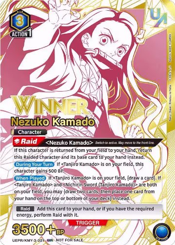 Nezuko Kamado (021) (Winner) (UEPR/KMY-3-021), Union Arena Promotion Cards — Union Arena card price