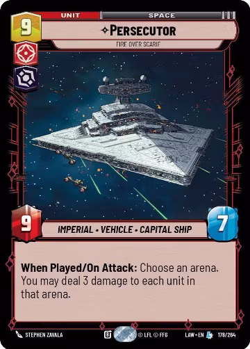 Persecutor - Fire Over Scarif (178/264), A Lawless Time — Star Wars card price