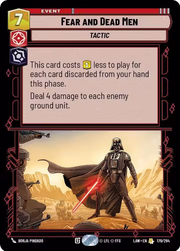 Fear and Dead Men (179/264), A Lawless Time — Star Wars card price