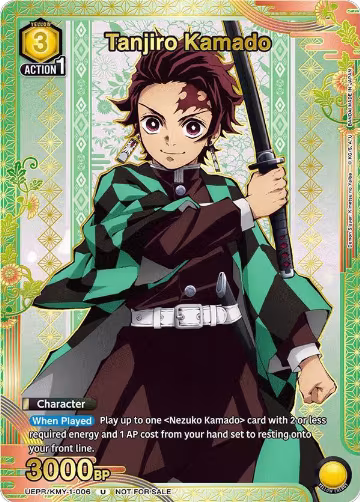 Tanjiro Kamado (006) (Gold) (UEPR/KMY-1-006), Union Arena Promotion Cards — Union Arena card price