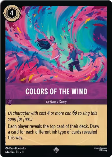Colors of the Wind (64/204), Winterspell — Lorcana card price