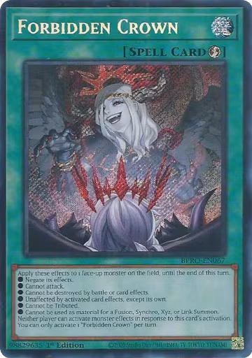 Forbidden Crown (BPRO-EN067), Burst Protocol — Yu-Gi-Oh! card price