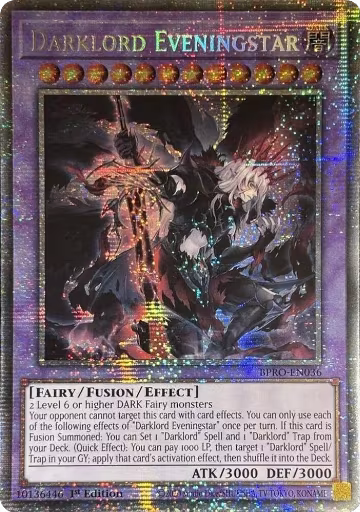 Darklord Eveningstar (Starlight Rare) (BPRO-EN036), Burst Protocol — Yu-Gi-Oh! card price