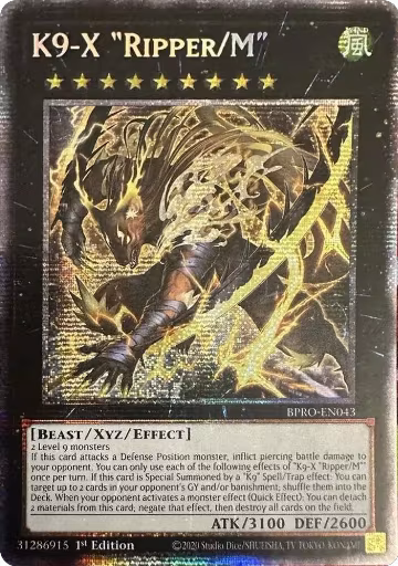 K9-X "Ripper/M" (Starlight Rare) (BPRO-EN043), Burst Protocol — Yu-Gi-Oh! card price
