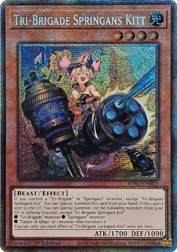 Tri-Brigade Springans Kitt (Starlight Rare) (BPRO-EN025), Burst Protocol — Yu-Gi-Oh! card price
