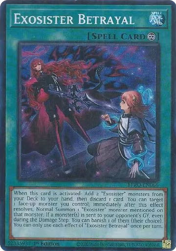Exosister Betrayal (BPRO-EN066), Burst Protocol — Yu-Gi-Oh! card price