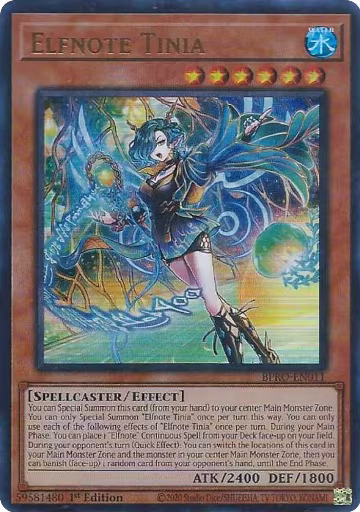 Elfnote Tinia (BPRO-EN011), Burst Protocol — Yu-Gi-Oh! card price
