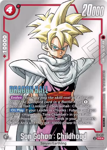 Son Gohan : Childhood - FP-057 (Tournament Pack MANGA ver. SPECIAL) (FP-057), Tournament and Championship Promos — DB Fusion card price