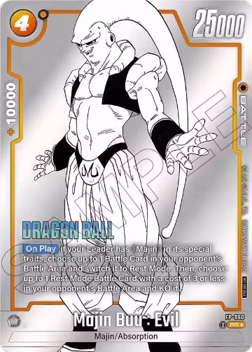 Majin Buu : Evil - FP-060 (Tournament Pack MANGA ver. SPECIAL) (FP-060), Tournament and Championship Promos — DB Fusion card price