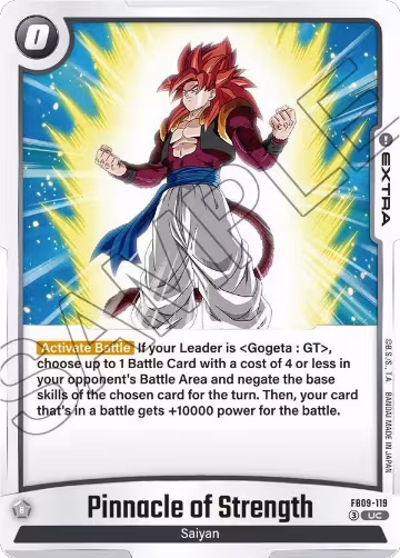 Pinnacle of Strength (FB09-119), Dual Evolution — DB Fusion card price