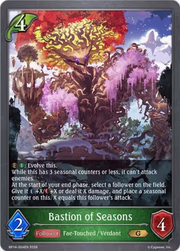 Bastion of Seasons (BP14-004EN), Banquet of Dreams — Shadowverse card price