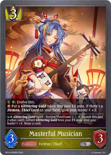 Masterful Musician (BP14-026EN), Banquet of Dreams — Shadowverse card price