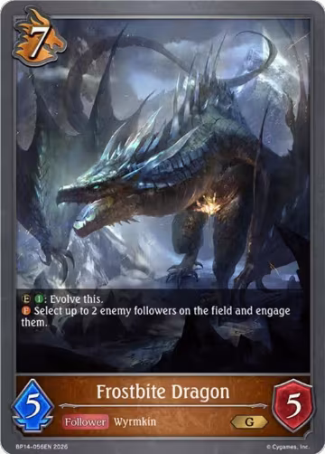 Frostbite Dragon (BP14-056EN), Banquet of Dreams — Shadowverse card price
