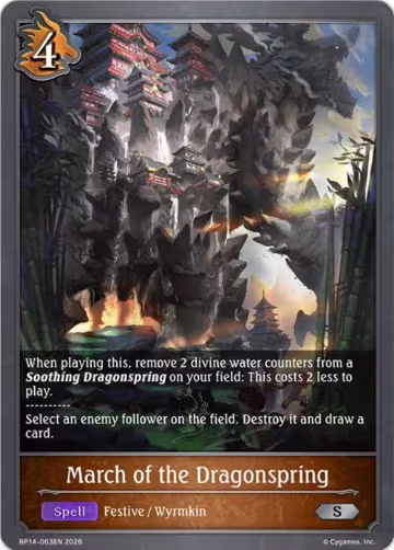 March of the Dragonspring (BP14-063EN), Banquet of Dreams — Shadowverse card price