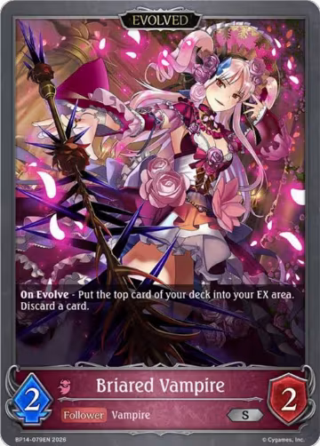 Briared Vampire (Evolved) (BP14-079EN), Banquet of Dreams — Shadowverse card price