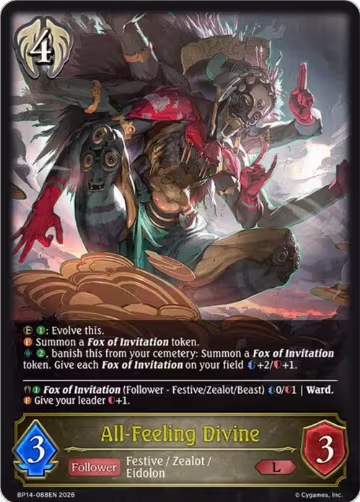 All-Feeling Divine (BP14-088EN), Banquet of Dreams — Shadowverse card price