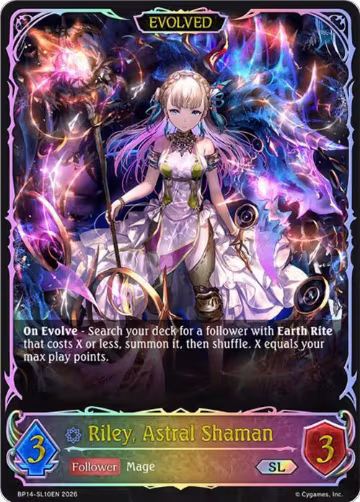 Riley, Astral Shaman (Evolved) (SL) (BP14-SL10EN), Banquet of Dreams — Shadowverse card price