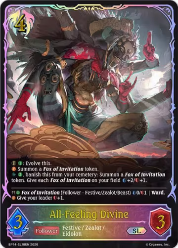All-Feeling Divine (SL) (BP14-SL18EN), Banquet of Dreams — Shadowverse card price