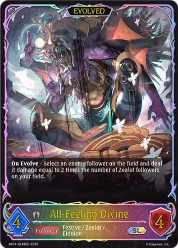 All-Feeling Divine (Evolved) (SL) (BP14-SL19EN), Banquet of Dreams — Shadowverse card price