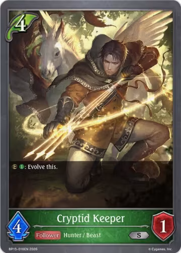 Cryptid Keeper (BP15-010EN), Trial of the Omens — Shadowverse card price