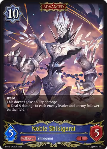 Noble Shikigami (BP15-042EN), Trial of the Omens — Shadowverse card price