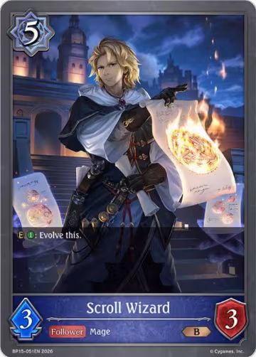 Scroll Wizard (BP15-051EN), Trial of the Omens — Shadowverse card price