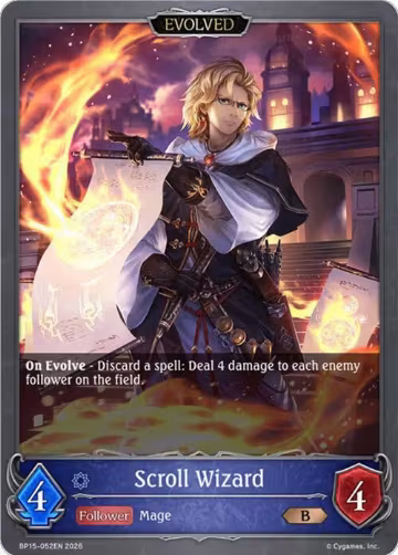 Scroll Wizard (Evolved) (BP15-052EN), Trial of the Omens — Shadowverse card price