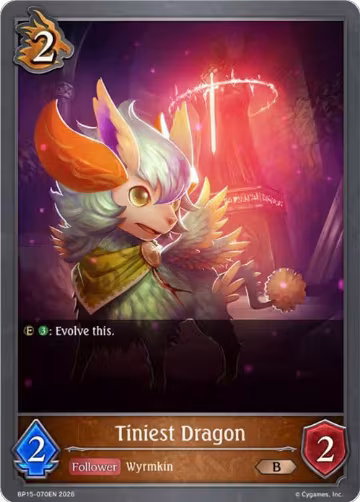 Tiniest Dragon (BP15-070EN), Trial of the Omens — Shadowverse card price