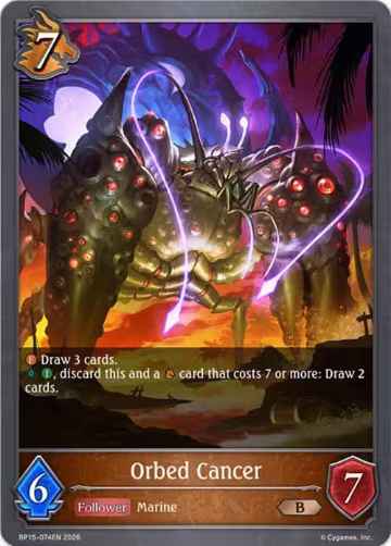Orbed Cancer (BP15-074EN), Trial of the Omens — Shadowverse card price