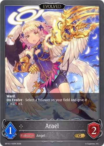 Arael (Evolved) (BP15-116EN), Trial of the Omens — Shadowverse card price