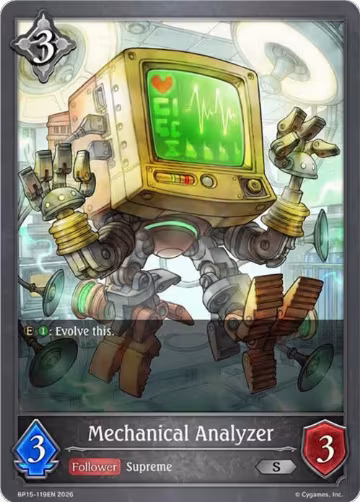 Mechanical Analyzer (BP15-119EN), Trial of the Omens — Shadowverse card price