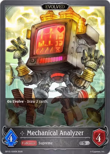 Mechanical Analyzer (Evolved) (BP15-120EN), Trial of the Omens — Shadowverse card price
