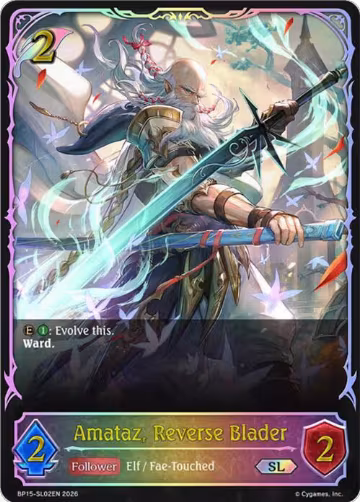 Amataz, Reverse Blader (SL) (BP15-SL02EN), Trial of the Omens — Shadowverse card price