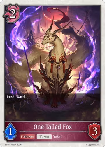 One-Tailed Fox (BP15-T06EN), Trial of the Omens — Shadowverse card price