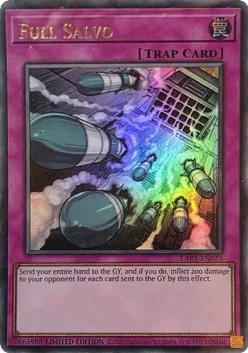 Full Salvo (LART-EN075), The Lost Art Promotion — Yu-Gi-Oh! card price