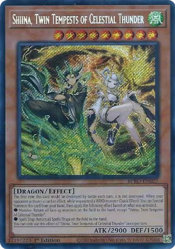 Shiina, Twin Tempests of Celestial Thunder (BPRO-EN027), Burst Protocol — Yu-Gi-Oh! card price