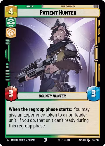 Patient Hunter (73/264), A Lawless Time — Star Wars card price