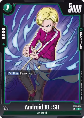 Android 18 : SH (FB09-056), Dual Evolution — DB Fusion card price