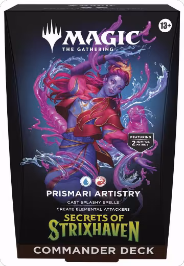 Secrets of Strixhaven Commander Deck - Prismari Artistry, Commander: Secrets of Strixhaven — Magic sealed product price