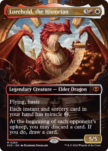 Lorehold, the Historian (Borderless) (284), Secrets of Strixhaven — Magic card price