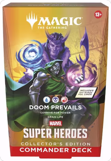Marvel Super Heroes Commander Deck - Doom Prevails (Collector's Edition), Commander: Marvel Super Heroes — Magic sealed product price