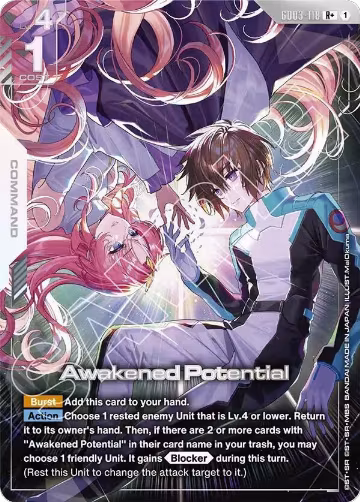 Awakened Potential (R+) (GD03-118), Steel Requiem — Gundam card price
