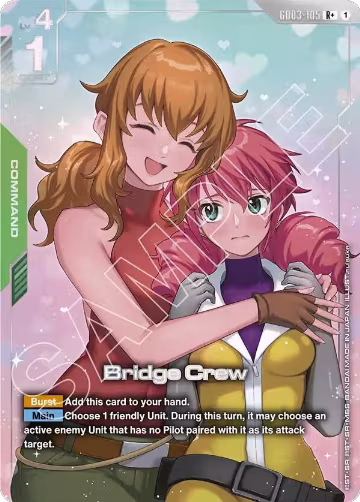 Bridge Crew (R+) (GD03-105), Steel Requiem — Gundam card price