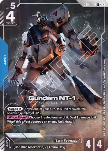 Gundam NT-1 (LR+) (GD03-001), Steel Requiem — Gundam card price