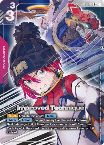 Improved Technique (R+) (GD03-109), Steel Requiem — Gundam card price