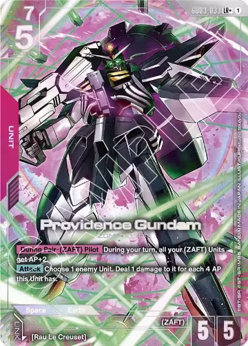 Providence Gundam (LR+) (GD03-033), Steel Requiem — Gundam card price