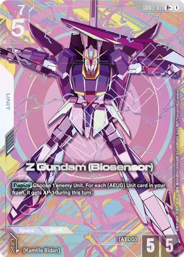Z Gundam (Biosensor) (R+) (GD03-071), Steel Requiem — Gundam card price
